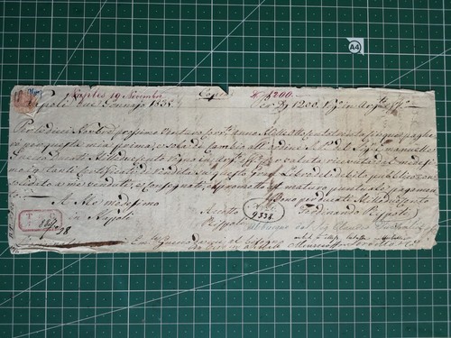 Assegno manoscritto napoli - manoscritto,