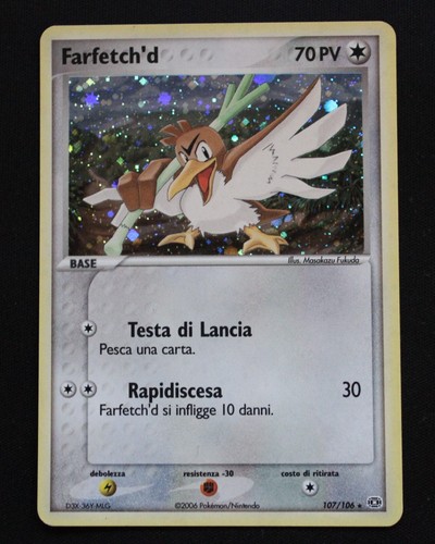Carta pokemon farfetch holo - carta, farfetch'd