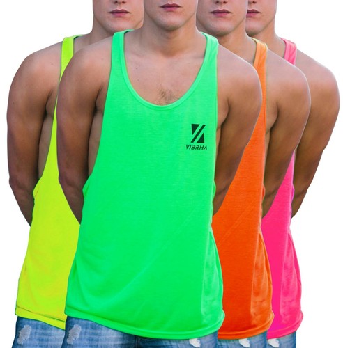Canotta fluo uomo palestra - fluo,