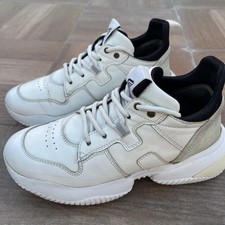 Hogan Interaction sneakers donna 36 suola alta in pelle bianca