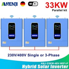 Inverter Solare Ibrido 33KW 230V 400V MPPT 500V WIFI 3 Fasi Parallelo On Off Grid