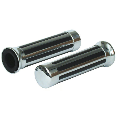 Manopole cromate metallo gomma