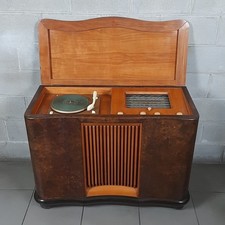 Mobile Radio Giradischi Siemens Milano In Legno da Collezione Vintage Anni '50