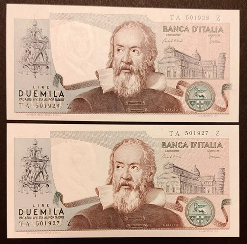2000 lire galileo galilei - galileo,