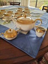 servizio te porcellana oro zecchino bavaria 