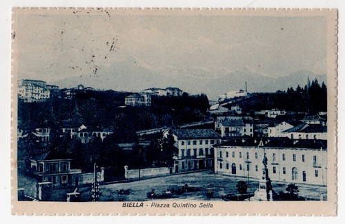 Cartolina biella piazza - cartolina,