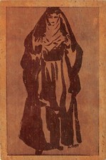 A9301) COSTUME SARDO CARTOLINA