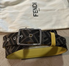 Cintura uomo Fendi jacquard FF