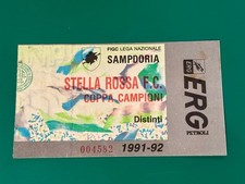 COPPA EUROPEA 1991/92 : SAMPDORIA vs STELLA ROSSA BEOGRAD