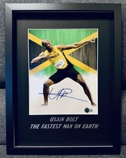 Quadro firmato Usain Bolt /