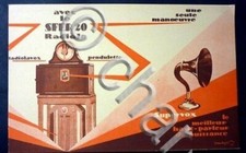 Brochure Radio - Radiola Sfer 20 - Illustratore Cecchetto - 1927