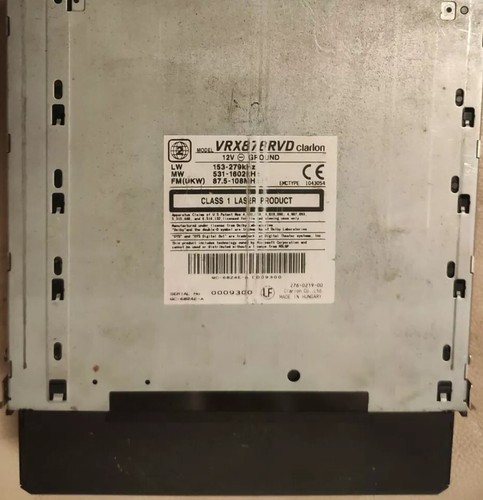 Clarion vrx878rvd solo
