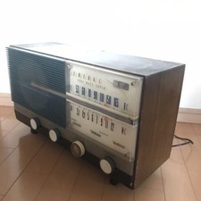 Radio d'epoca General Vacuum Tube Hachio elettrica funzionante testata Giappone