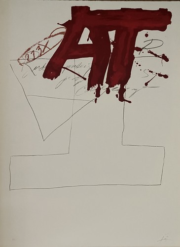Antoni tapies lithographie - antoni,