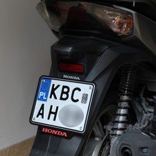 Supporto targa moto Porta targa Polacco Polonia 125 150 200 300 350 400 500