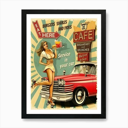 Stampa artistica ragazza pin