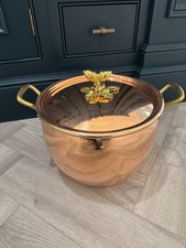 NUOVO Ruffoni Historia Decor 24 cm Stock Pentola Padella Rame Martellato AX