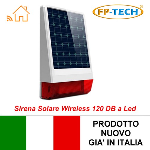 Sirena solare per esterno - sirena,