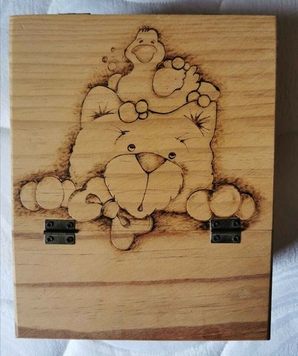 Portagioie legno decorato - legno,