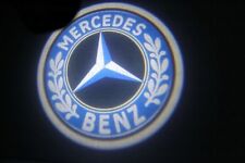 COPPIA LUCI MERCEDES PROIETTORI LED LOGO SPORTELLO LUCE PORTIERA GHOST SHADOW