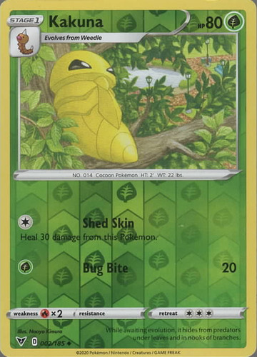 Pokemon kakuna 002 - pokemon, 002/185