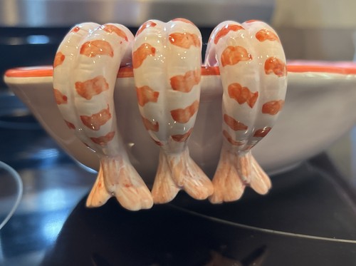 Piatto gamberetti ceramica - piatto,