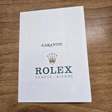 Certificato Garanzia Rolex