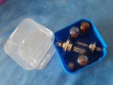 TROUSSE AUTO EPOCA SCATOLA LAMPADINE  FUSIBILI USO E MANUTENZIONE VINTAGE ANTICA