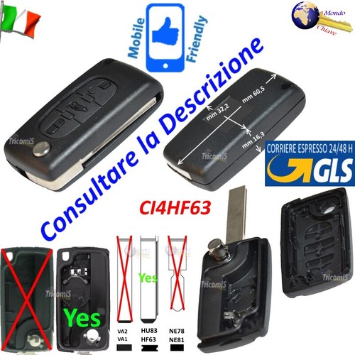 Chiave telecomando guscio - telecomando,