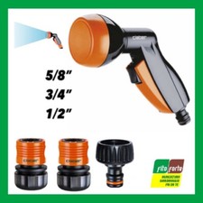 KIT PISTOLA E RACCORDI COMPLETO CLABER IRRIGAZIONE GIARDINO 5/8" 3/4" 1/2" 9082