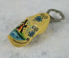 Souvenir Holland ZOCCOLO OLANDESE In legno Cavatappi Stappa Bottiglia DIPINTO