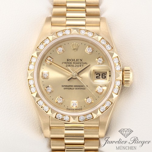 Rolex lady datejust oro giallo - rolex,