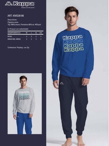 Pigiama uomo kappa manica - pigiama,