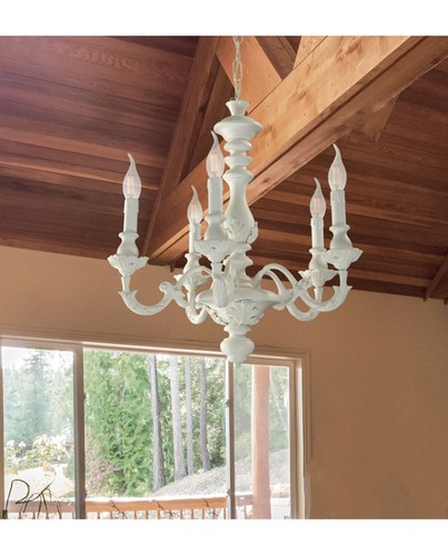 Lampadario stile shabby - a,