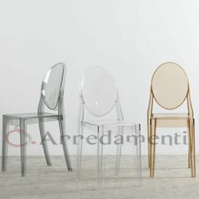 Sedia Isabelle in Polipropilene Interno Esterno Policarbonato Poltrone da Pranzo