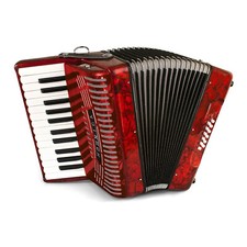 Hohner Accordions 1303-RED 12 bassi entry level pianoforte fisarmonica rosso
