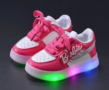 Scarpe bambina BARBIE luci Led Sport Sneakers LAMPEGGIANTI bimba