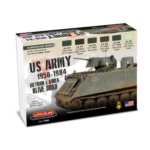 Lifecolor army 1950 1984 - lifecolor, us