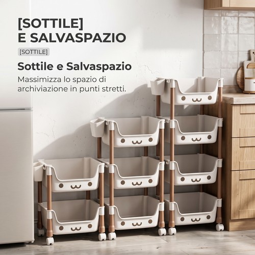 Carrello portaoggetti mobile - carrello, a
