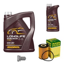 Filtro olio Mann Mannol 6L Longlife 0W-20 per Audi A4 Avant 35 TDI