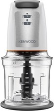 Kenwood Chopper CHP61.100WH, Potenza 500W, Ciotola da 0.5L, 2 velocità, Sistema