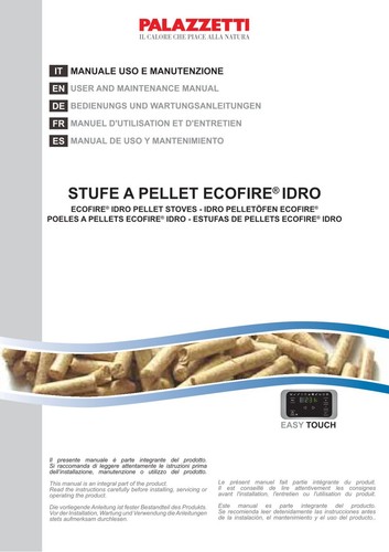 Manuale display caldaia pellet