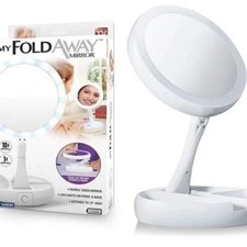 Trucco Specchio doppio con Luce led per Fold Away Mirror double sided MAKE-UP 98