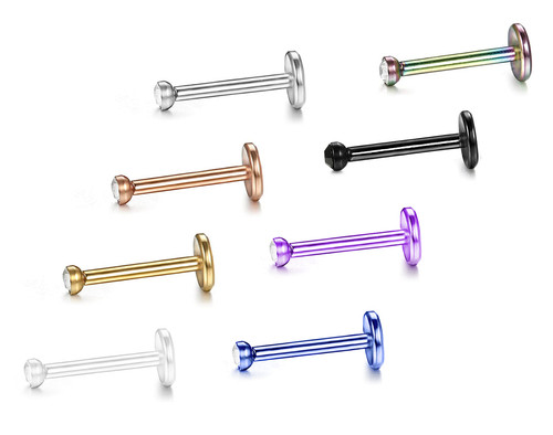 Coppia anelli labbra 16g - anelli,