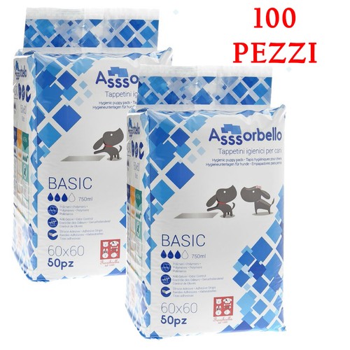 100 tappetini assorbenti per - 100,