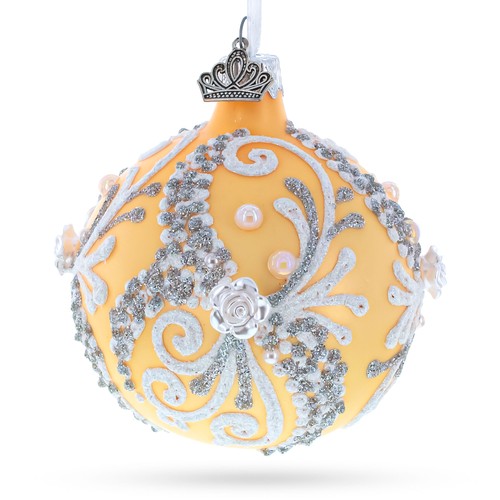 Snow swirls ivory - snow, glass