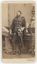 CDV Angerer à Vienne circa 1870. Auguste de Saxe-Cobourg-Gotha (1818-1881).