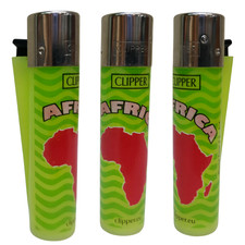 ACCENDINO CLIPPER RICARICABILE DA COLLEZIONE SERIE WORLD TOUR CONTINENTI AFRICA