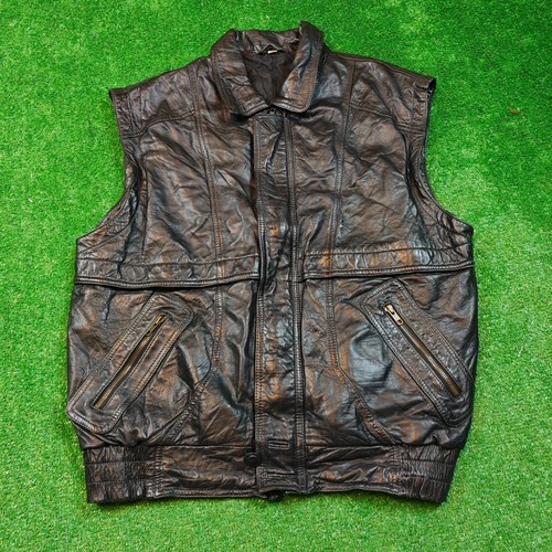 Giacca gilet pelle - , vintage