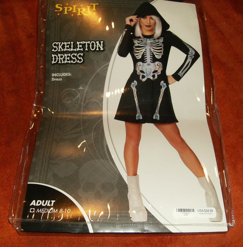 Costume vestito scheletro